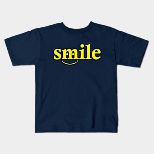 Smile text Kids T-Shirt